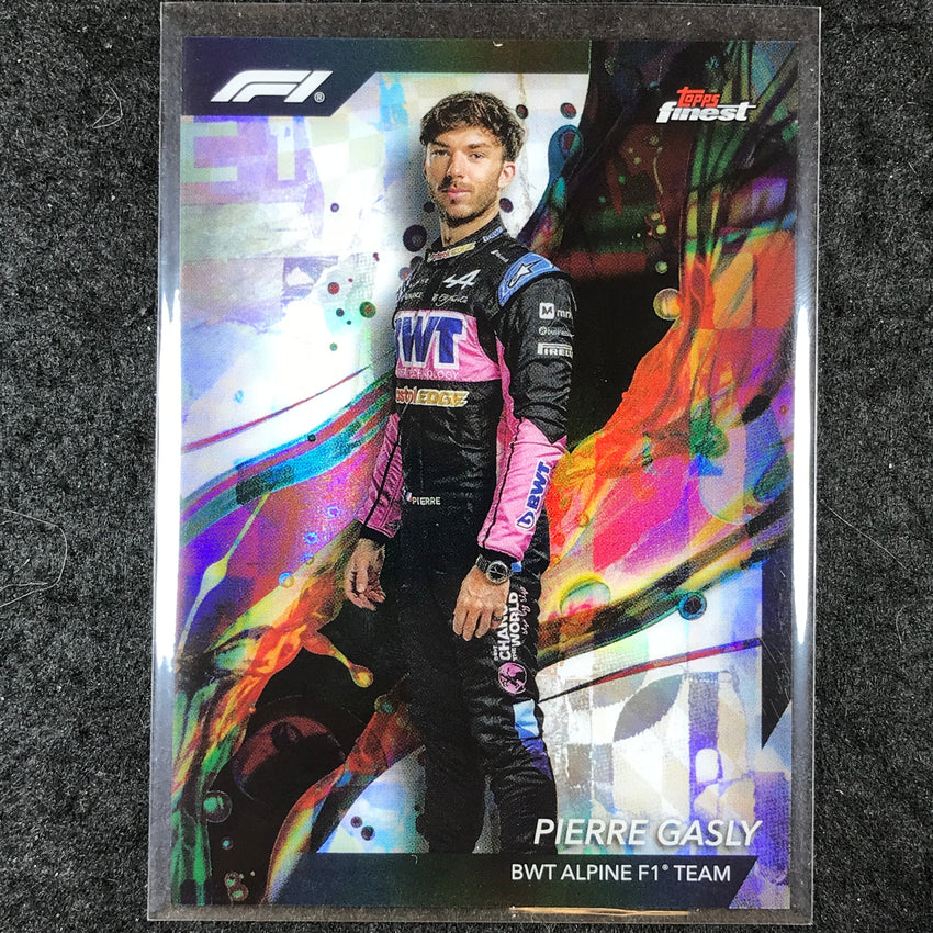 2024 Topps Finest Formula 1 PIERRE GASLY Base Common Refractor #10
