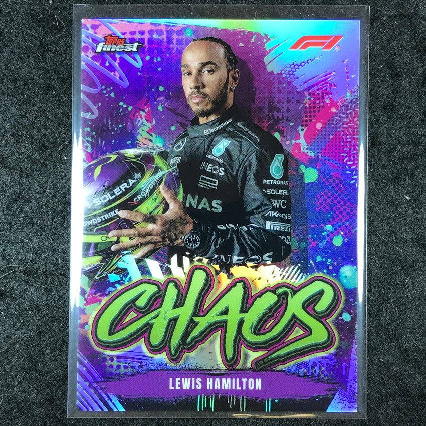 2024 Topps Finest Formula 1 LEWIS HAMILTON Chaos Refractor #6