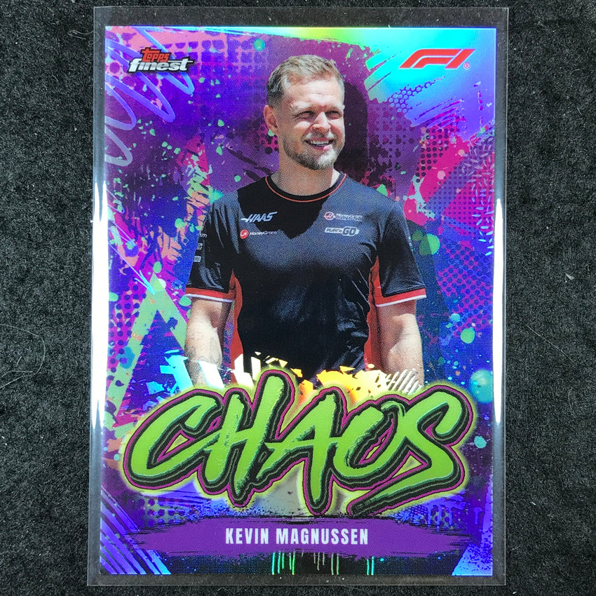 2024 Topps Finest Formula 1 KEVIN MAGNUSSEN Chaos Refractor #16