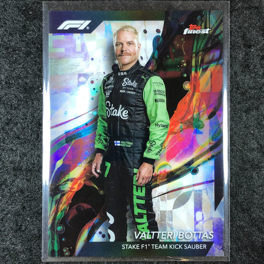 2024 Topps Finest Formula 1 VALTTERI BOTTAS Base Common Refractor #13