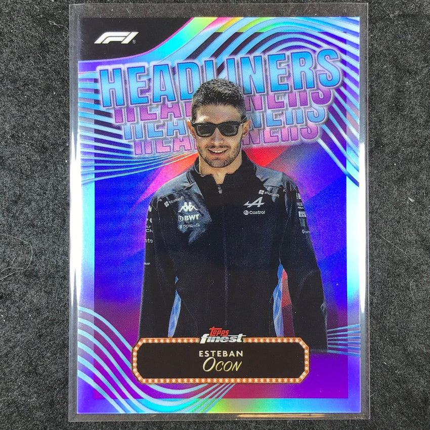 2024 Topps Finest Formula 1 ESTEBAN OCON Headliners Refractor #5