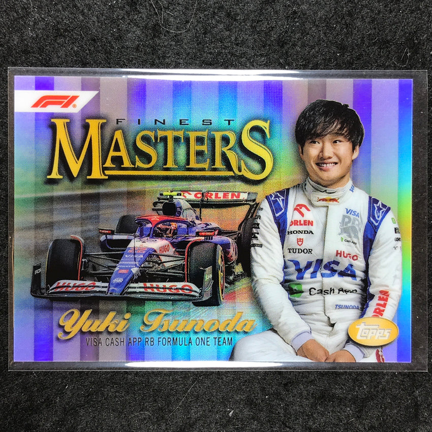 2024 Topps Finest Formula 1 YUKI TSUNODA Masters Refractor #9
