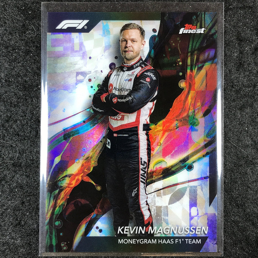 2024 Topps Finest Formula 1 KEVIN MAGNUSSEN Base Common Refractor #16