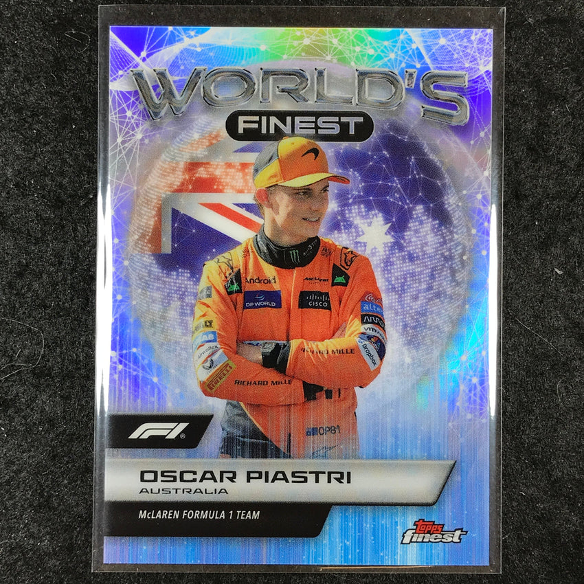 2024 Topps Finest Formula 1 OSCAR PIASTRI World's Finest Refractor #8