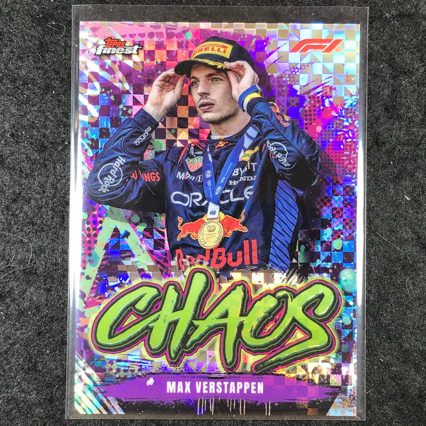 2024 Topps Finest Formula 1 MAX VERSTAPPEN Chaos Checkerboard #1