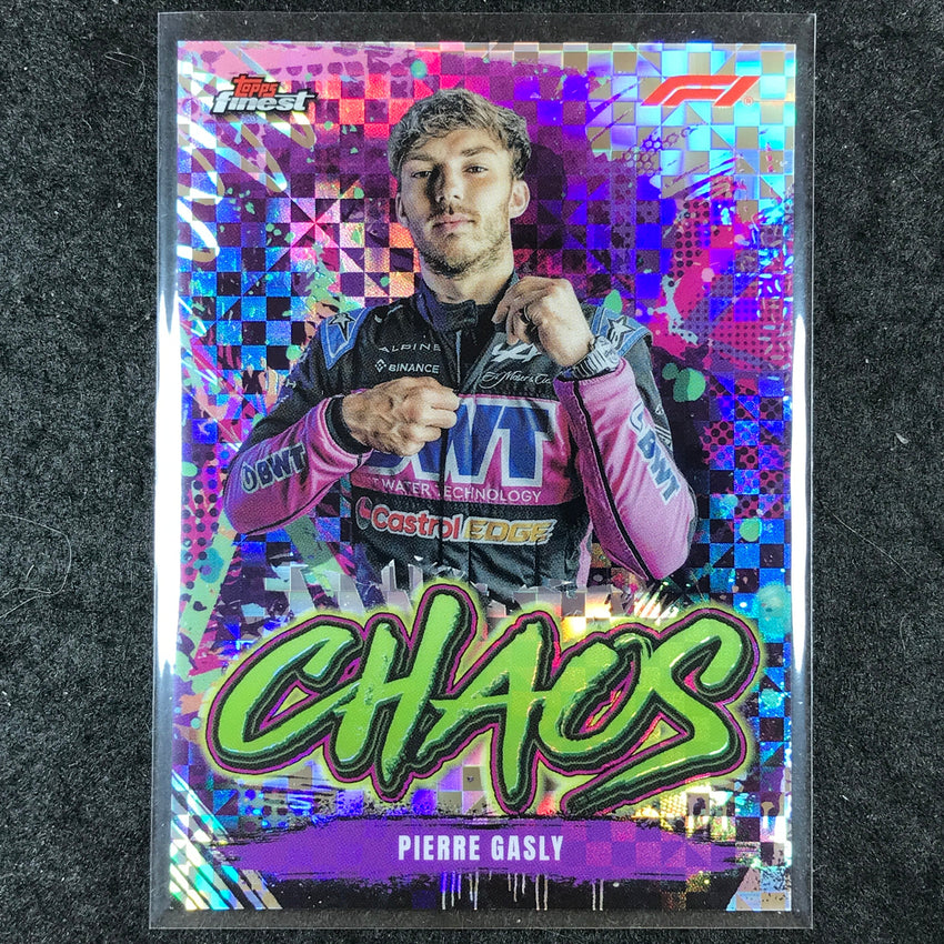 2024 Topps Finest Formula 1 PIERRE GASLY Chaos Checkerboard #10