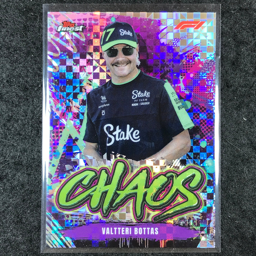 2024 Topps Finest Formula 1 VALTTERI BOTTAS Chaos Checkerboard #13