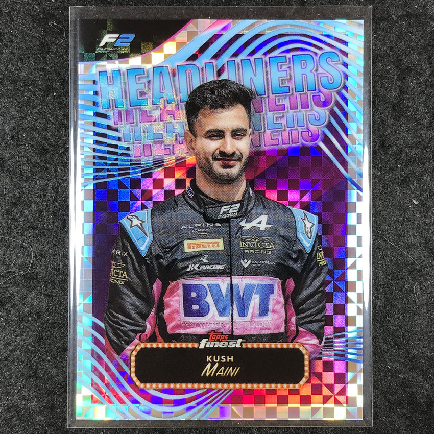 2024 Topps Finest Formula 1 KUSH MAINI Headliners Checkerboard #13