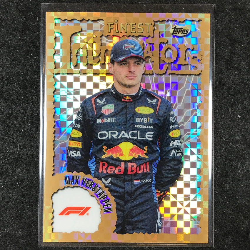 2024 Topps Finest Formula 1 MAX VERSTAPPEN Intimidators Checkerboard #VER