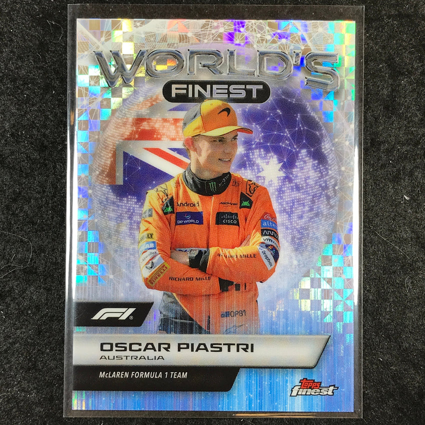 2024 Topps Finest Formula 1 OSCAR PIASTRI World's Finest Checkerboard #8