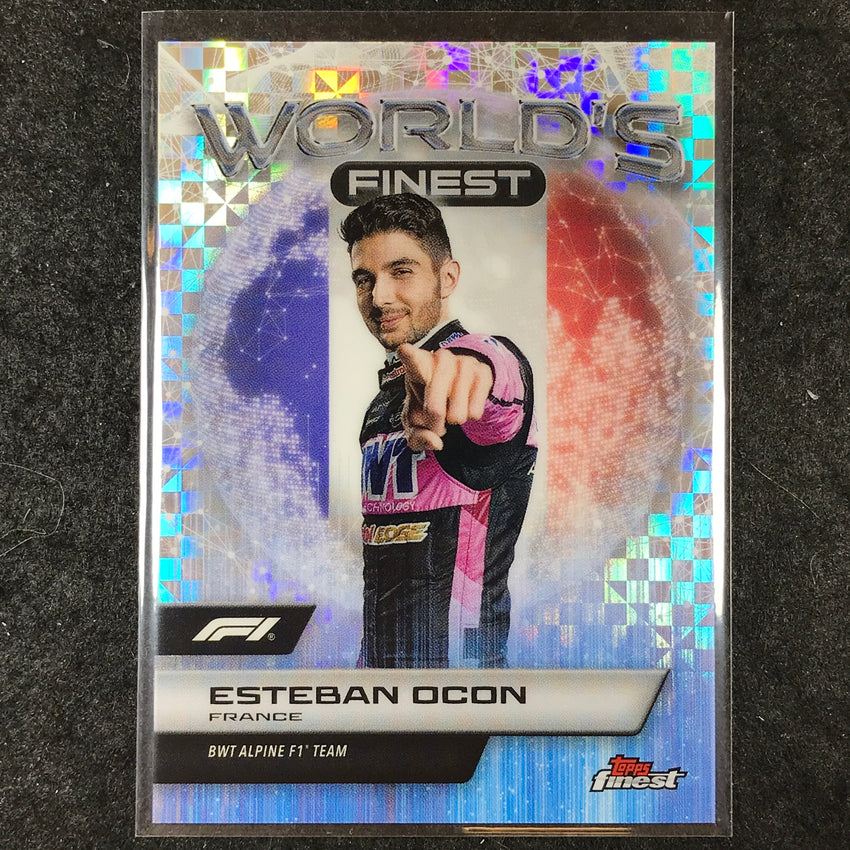 2024 Topps Finest Formula 1 ESTEBAN OCON World's Finest Checkerboard #9