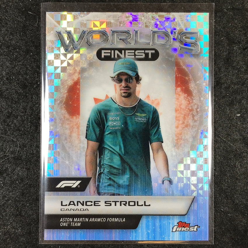 2024 Topps Finest Formula 1 LANCE STROLL World's Finest Checkerboard #12