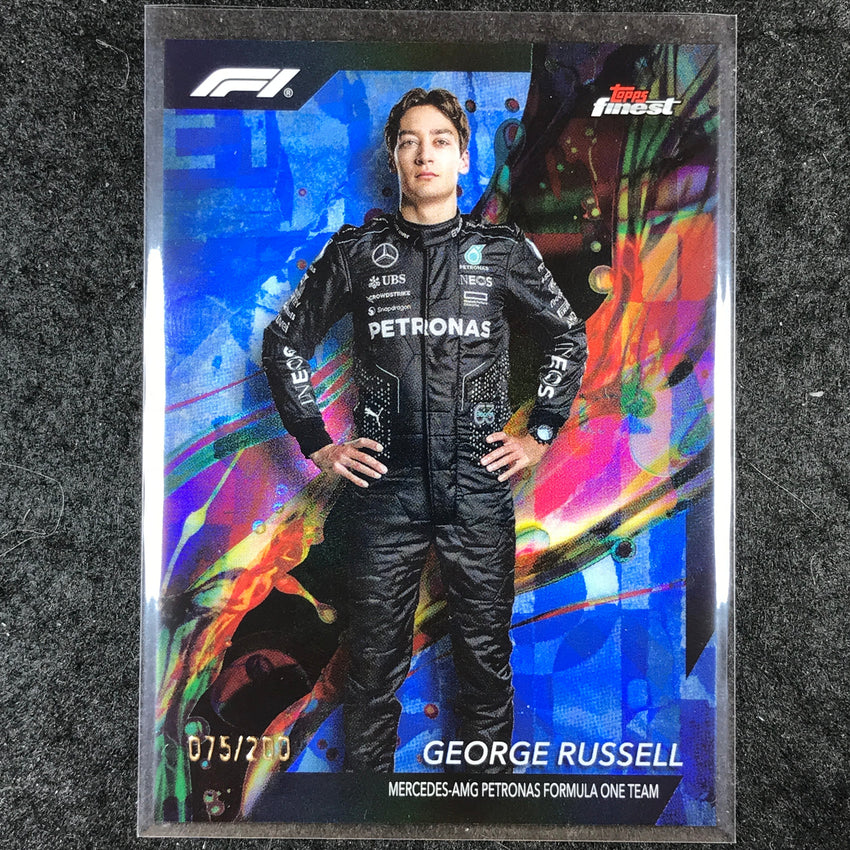 2024 Topps Finest Formula 1 GEORGE RUSSELL Common Blue /200 #5