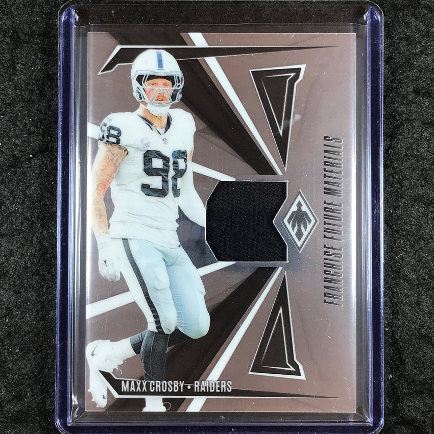 2024 Phoenix Football MAXX CROSBY Franchise Future Jersey Relic Silver 143/299
