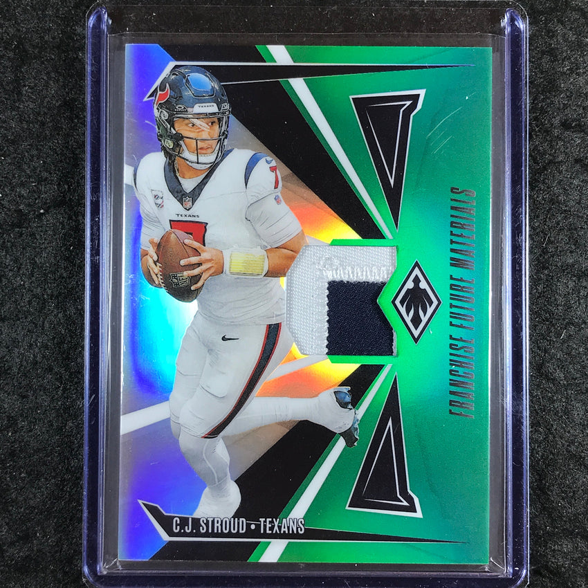 2024 Phoenix Football C.J. STROUD Franchise Future Materials Patch Green 1/25