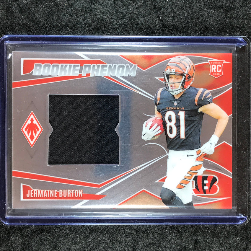 2024 Phoenix Football JERMAINE BURTON Rookie Phenom Jersey Relic Base 35/225
