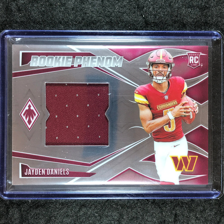 2024 Phoenix Football JAYDEN DANIELS Rookie Phenom Jersey Relic Base 186/225