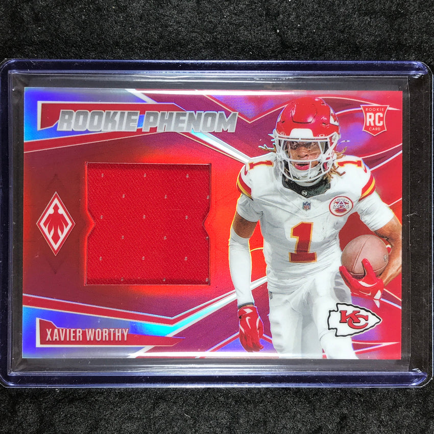 2024 Phoenix Football XAVIER WORTHY Rookie Phenom Jersey Relic Red 32/99