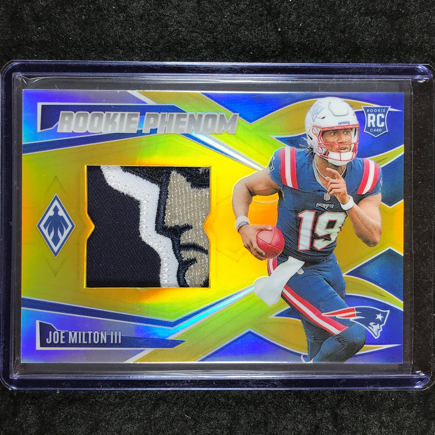 2024 Phoenix Football JOE MILTON III Rookie Phenom Patch Relic Gold 1/10