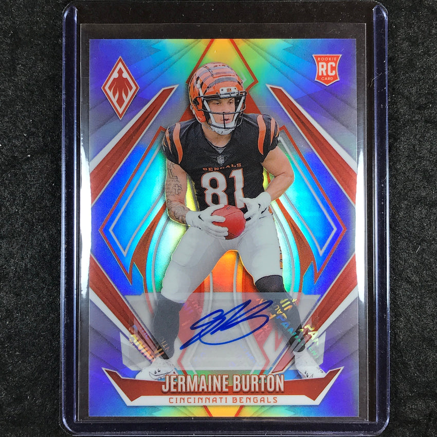 2024 Phoenix Football JERMAINE BURTON Base Rookie Auto Silver 186/199 #201