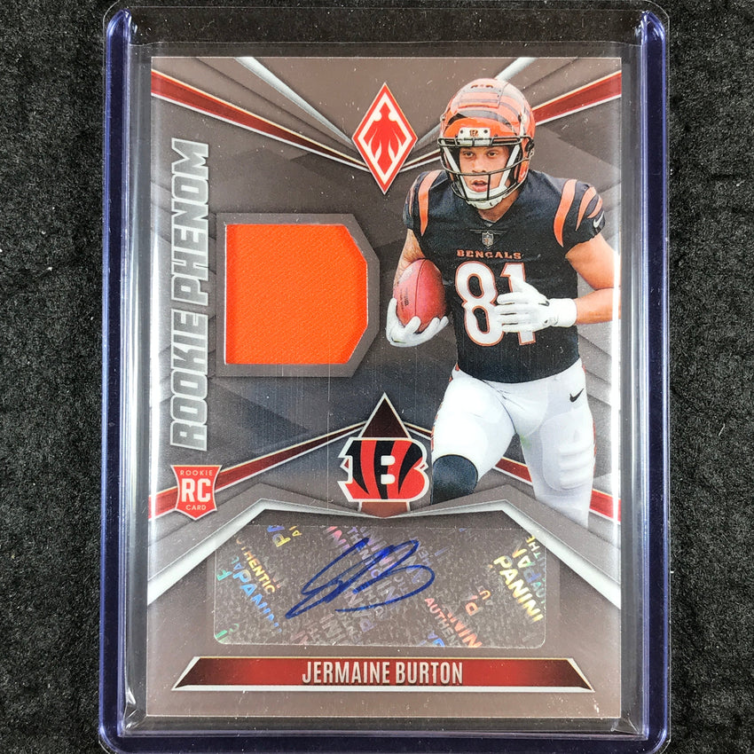 2024 Phoenix Football JERMAINE BURTON Rookie Phenom Jersey Auto Base 30/299