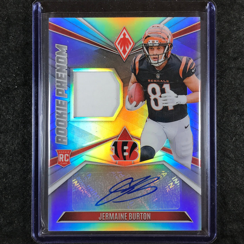 2024 Phoenix Football JERMAINE BURTON Rookie Phenom Jersey Auto Silver 88/149