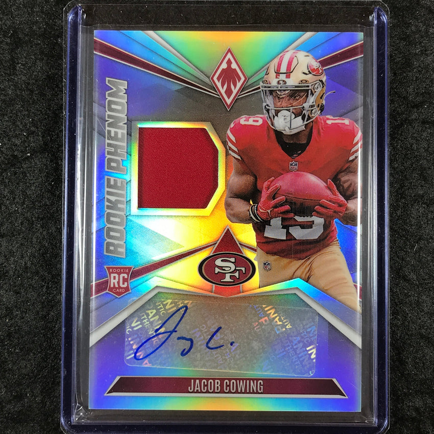 2024 Phoenix Football JACOB COWING Rookie Phenom Jersey Auto Silver 22/149