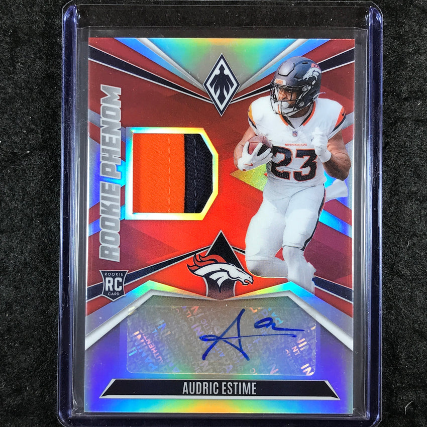 2024 Phoenix Football AUDRIC ESTIME Rookie Phenom Patch Auto Red 17/99