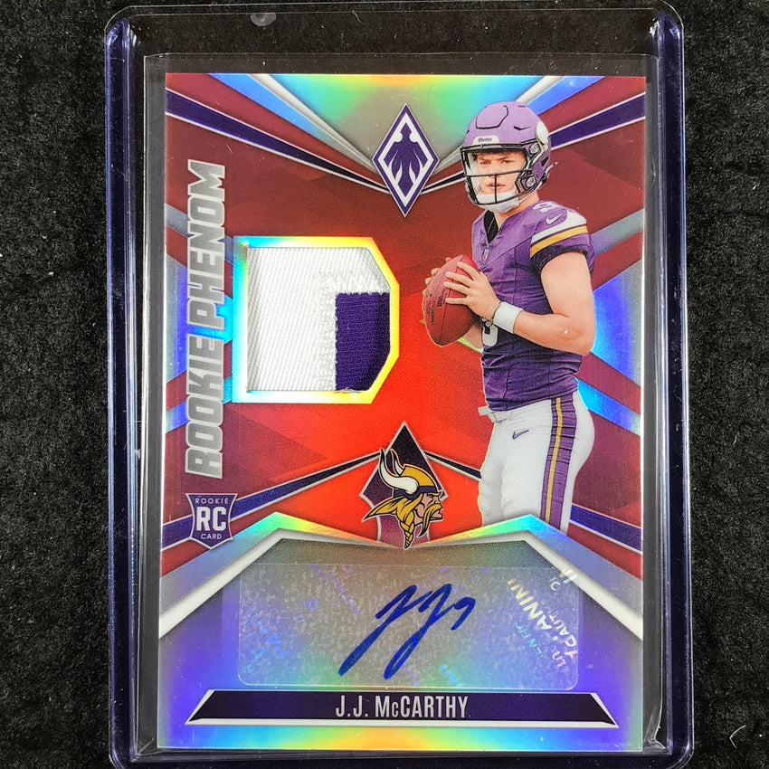 2024 Phoenix Football J.J. MCCARTHY Rookie Phenom Patch Auto Red 16/99