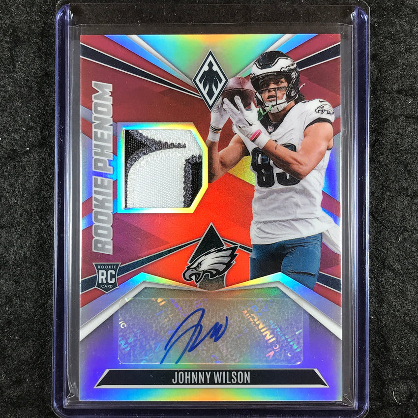 2024 Phoenix Football JOHNNY WILSON Rookie Phenom Patch Auto Red 93/99