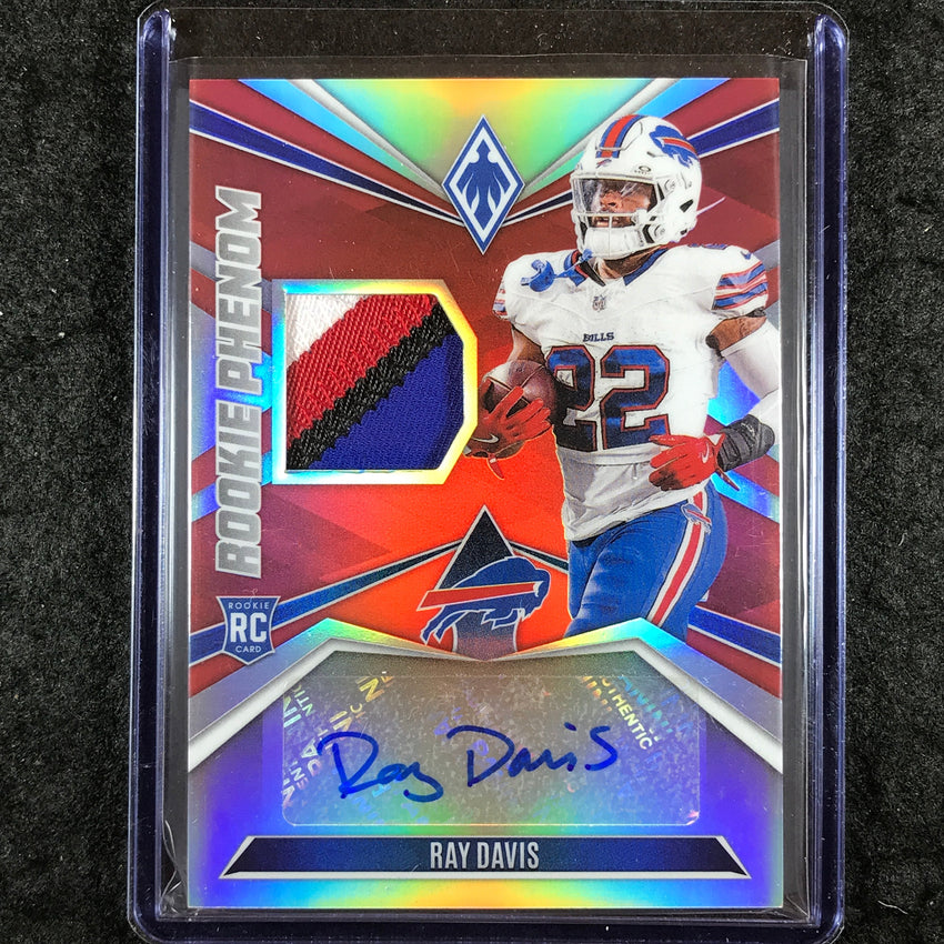 2024 Phoenix Football RAY DAVIS Rookie Phenom Patch Auto Red 96/99