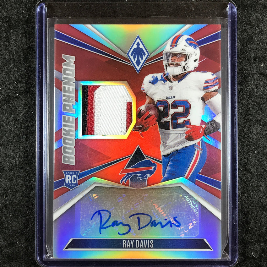2024 Phoenix Football RAY DAVIS Rookie Phenom Patch Auto Red 42/99