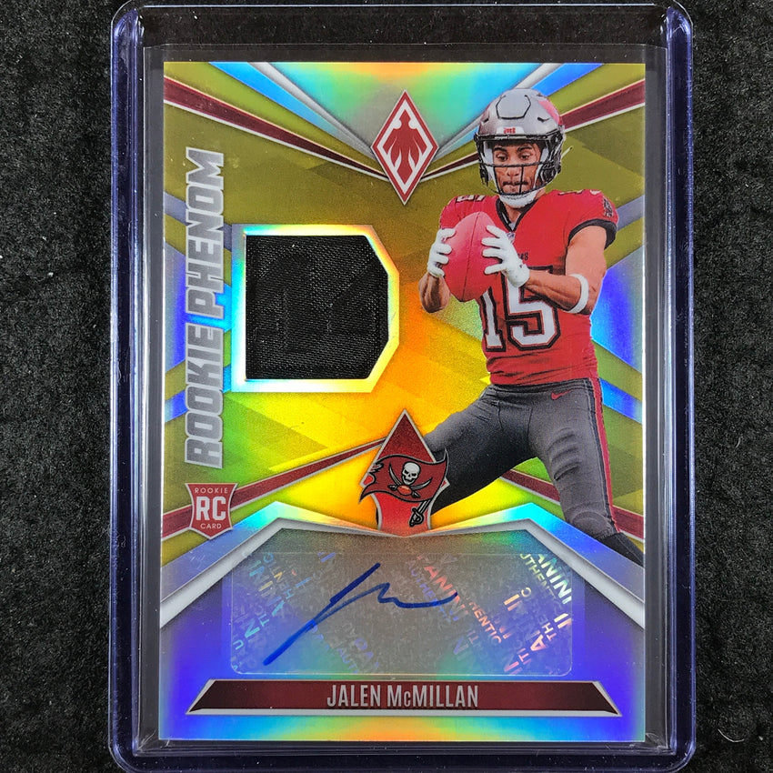 2024 Phoenix Football JALEN MCMILLAN Rookie Phenom Patch Auto Gold 6/10