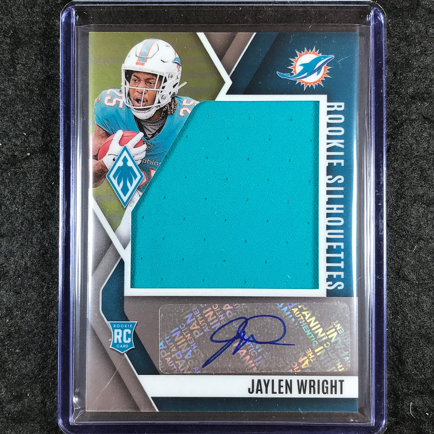2024 Phoenix Football JAYLEN WRIGHT Rookie Silhouettes Jersey Auto Base 291/299