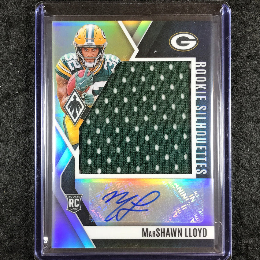 2024 Phoenix Football MARSHAWN LLOYD Rookie Silhouettes Jersey Auto 34/149