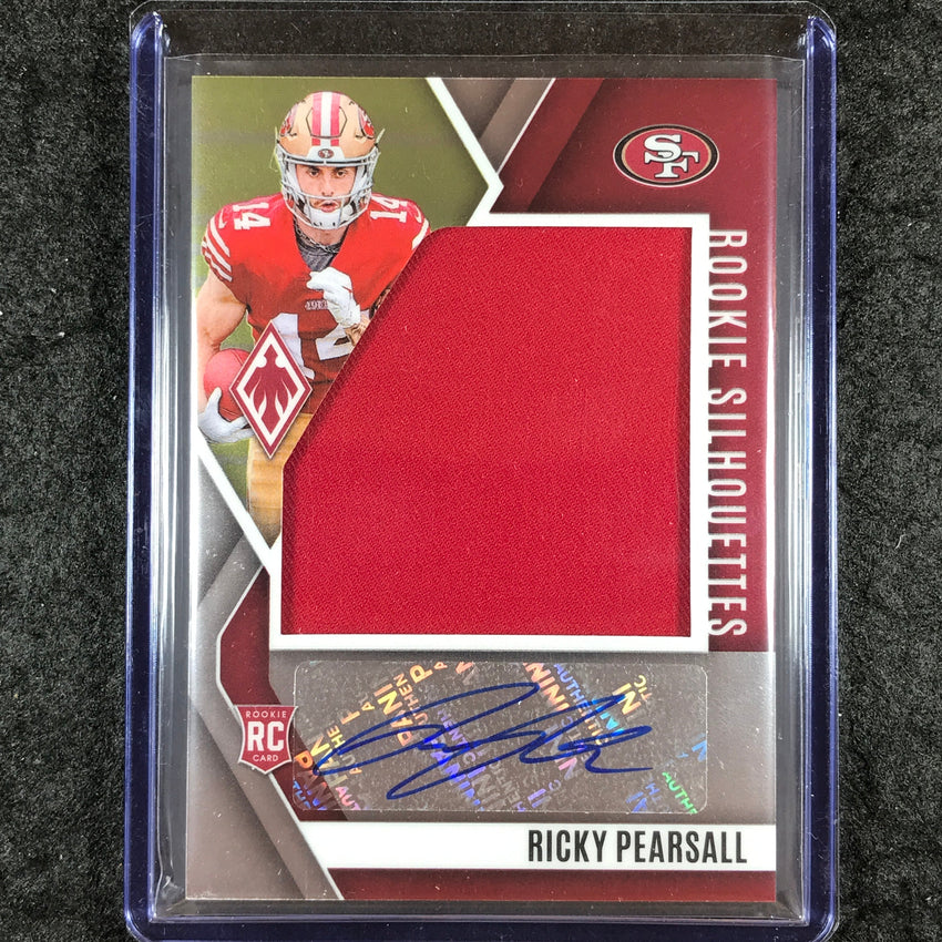 2024 Phoenix Football RICKY PEARSALL Rookie Silhouettes Jersey Auto Base 75/99