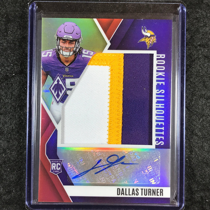 2024 Phoenix Football DALLAS TURNER Rookie Silhouettes Patch Auto Red 37/99
