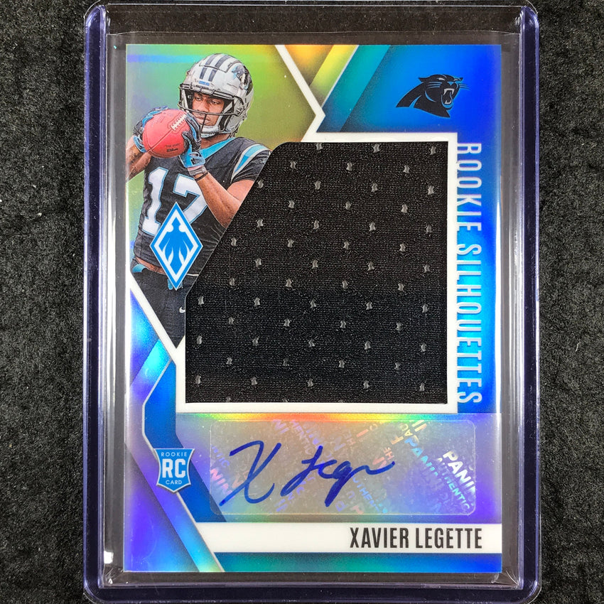 2024 Phoenix Football XAVIER LEGETTE Rookie Silhouettes Jersey Auto Silver 75/75