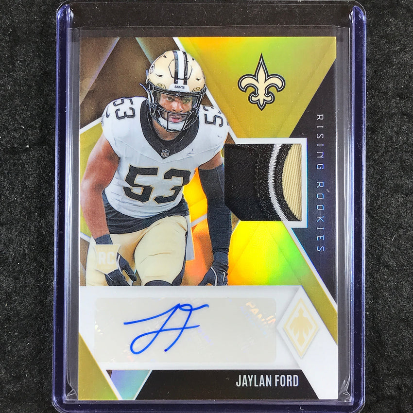 2024 Phoenix Football JAYLAN FORD Rising Rookies Patch Auto Gold 6/10