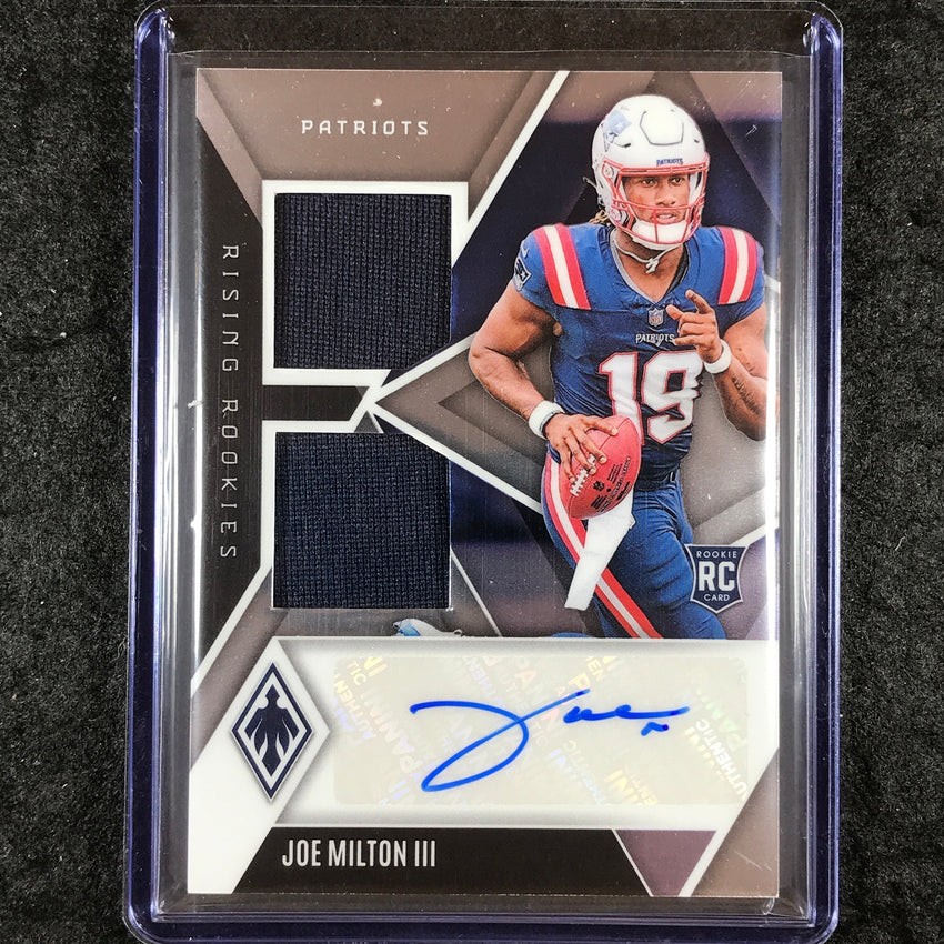 2024 Phoenix Football JOE MILTON III Rising Rookies Dual Jersey Auto Base 71/149