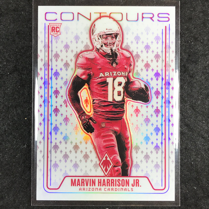 2024 Phoenix Football MARVIN HARRISON JR. Contours Rookie Red 24/99 #MHJ