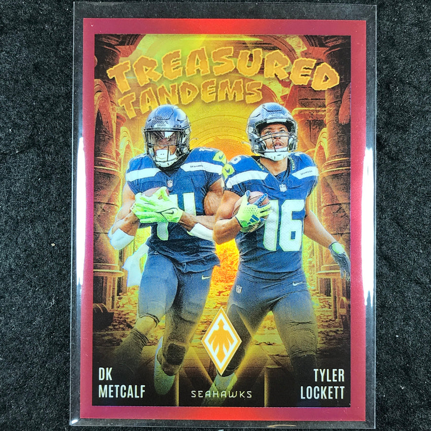 2024 Phoenix Football DK METCALF TYLER LOCKETT Treasured Tandems Red 95/99 #SEA