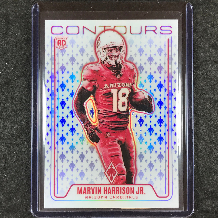 2024 Phoenix Football MARVIN HARRISON JR. Contours Rookie Blue 25/50 #MHJ