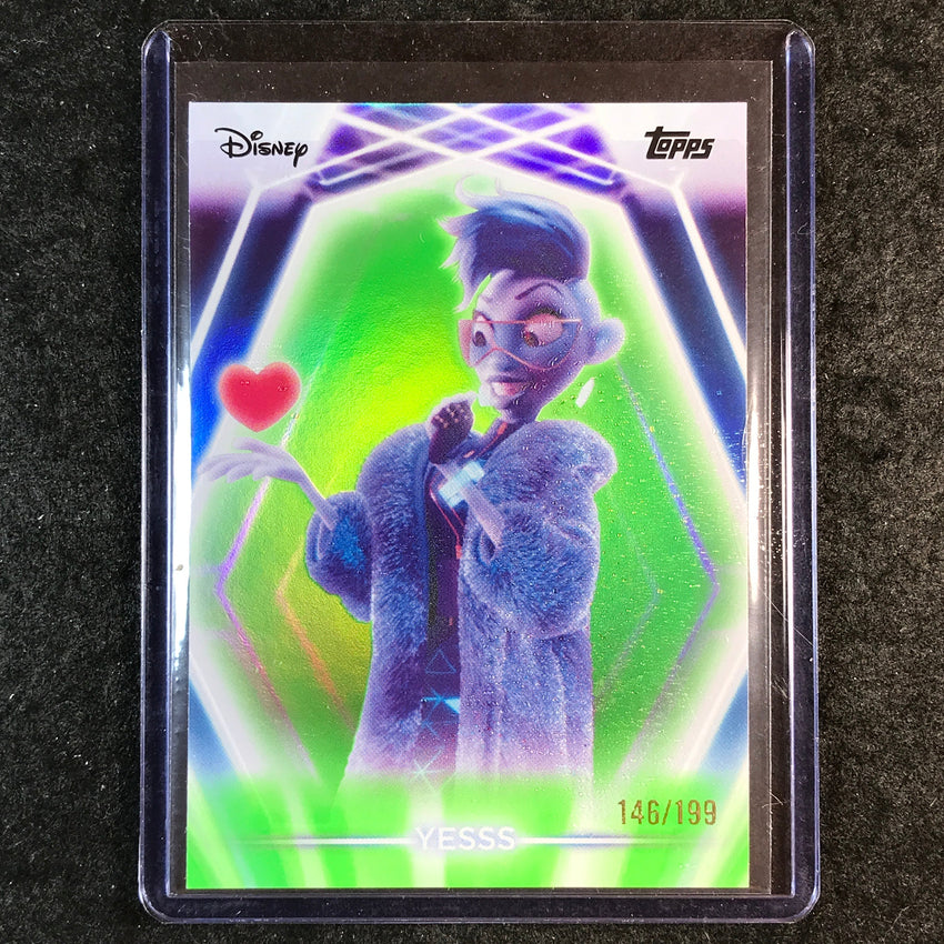 2026 Topps Disney Neon YESSS Base Green 146/199 #114