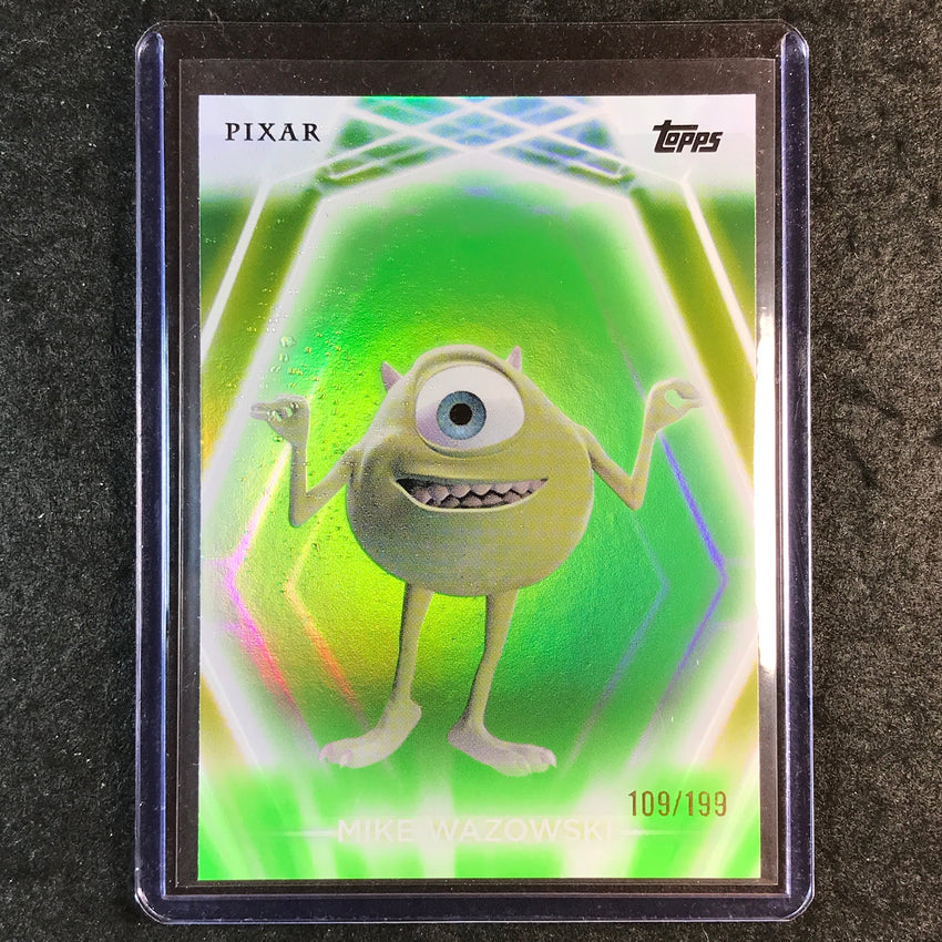 2026 Topps Disney Neon MIKE WAZOWSKI Base Green 109/199 #119