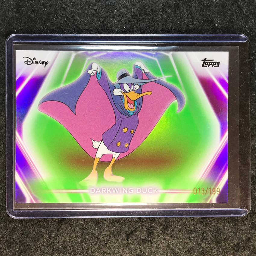2026 Topps Disney Neon DARKWING DUCK Base Green 13/199 #123