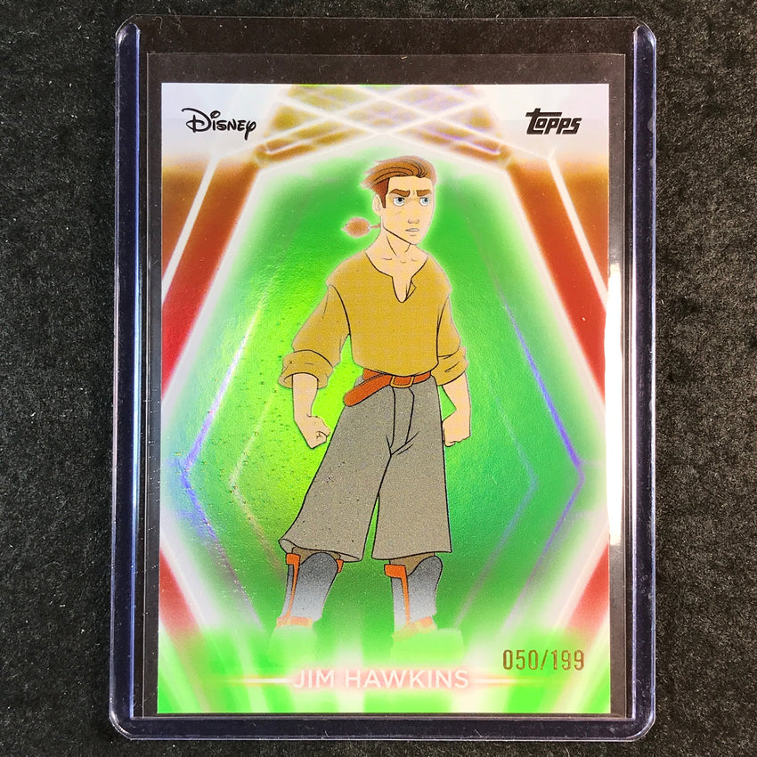 2026 Topps Disney Neon JIM HAWKINS Base Green 50/199 #149