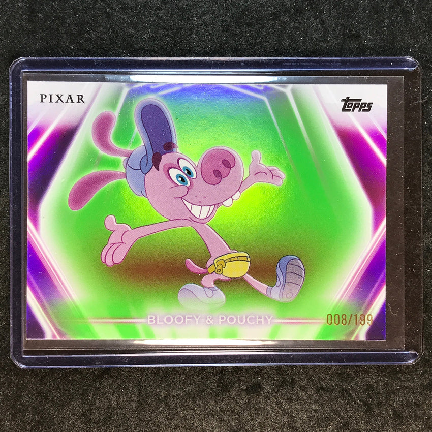2026 Topps Disney Neon BLOOFY & POUCHY Base Green 8/199 #172