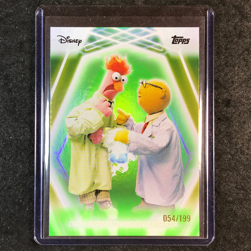 2026 Topps Disney Neon DR. BUNSEN HONEYDEW & BEAKER Base Green 54/199 #193