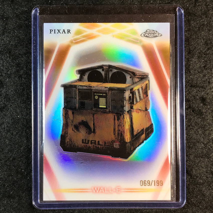 2026 Topps Disney Neon WALL-E Chrome Neon Etch Refractor 69/199 #19